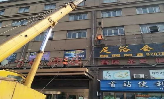 沙坪坝区安装较高的门店招牌有什么好的方法？